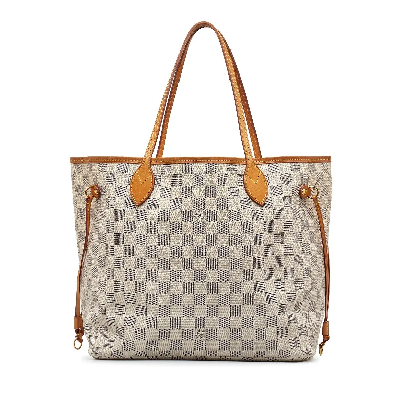 LOUIS VUITTON Damier Azur Neverfull MM Tote Bag