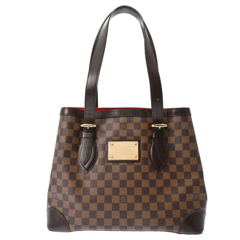 LOUIS VUITTON Damier Hampstead MM Brown N51204 Women's Canvas Handbag