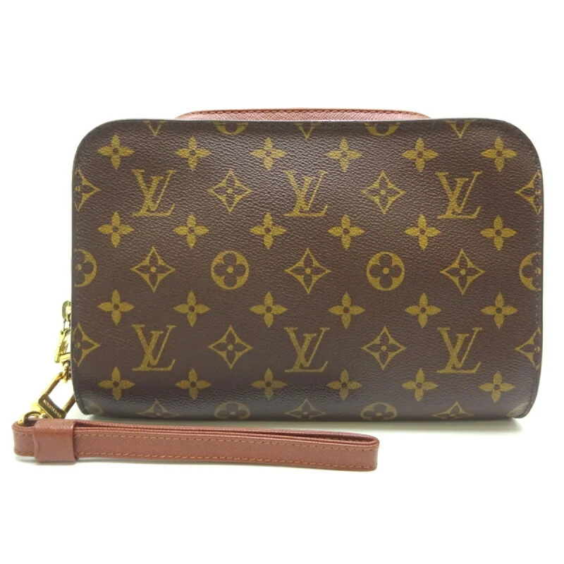 LOUIS VUITTON Orsay Men's Second Bag M51790 Monogram Ebene [Brown]