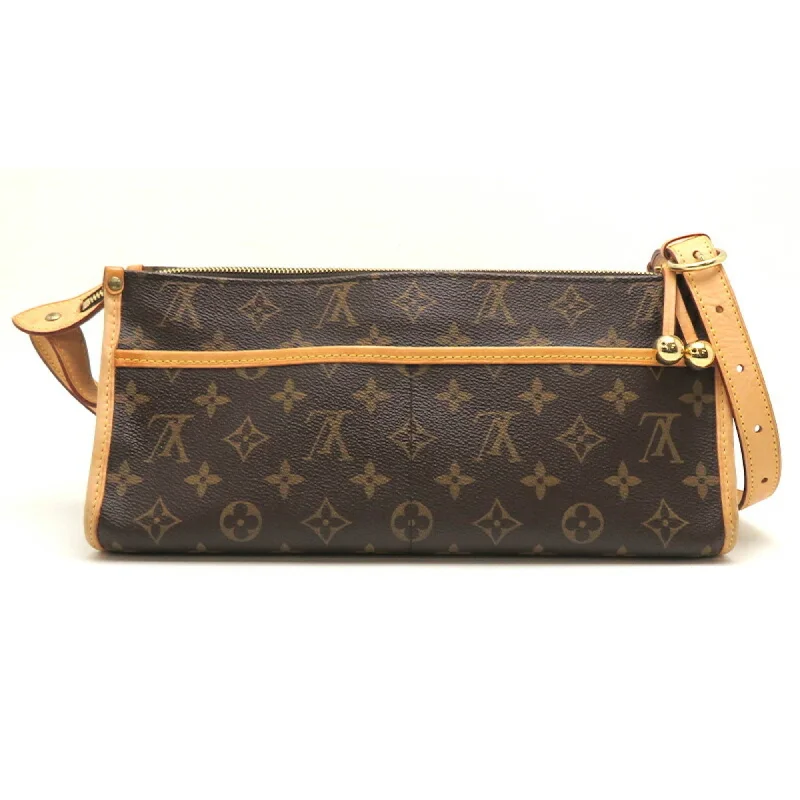 LOUIS VUITTON Popincourt Long Women's Handbag M40008 Monogram [Brown]