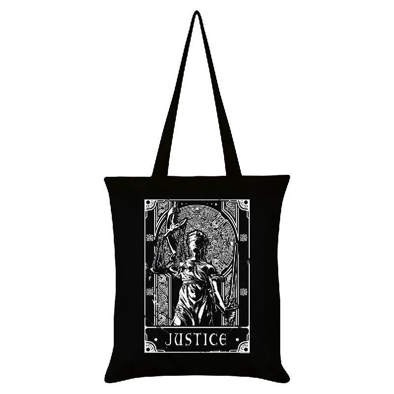 Deadly Tarot Justice Tote Bag