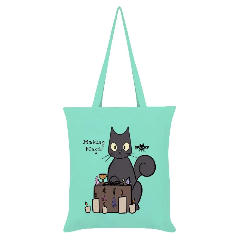 Spooky Cat Making Magic Tote Bag