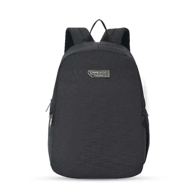 Lavie Sport Eazy 23L Laptop Backpack For Men & Women|Boys & Girls Black