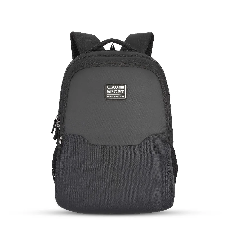 Lavie Sport Urban 31L Laptop Backpack For Men & Women | Boys & Girls Black