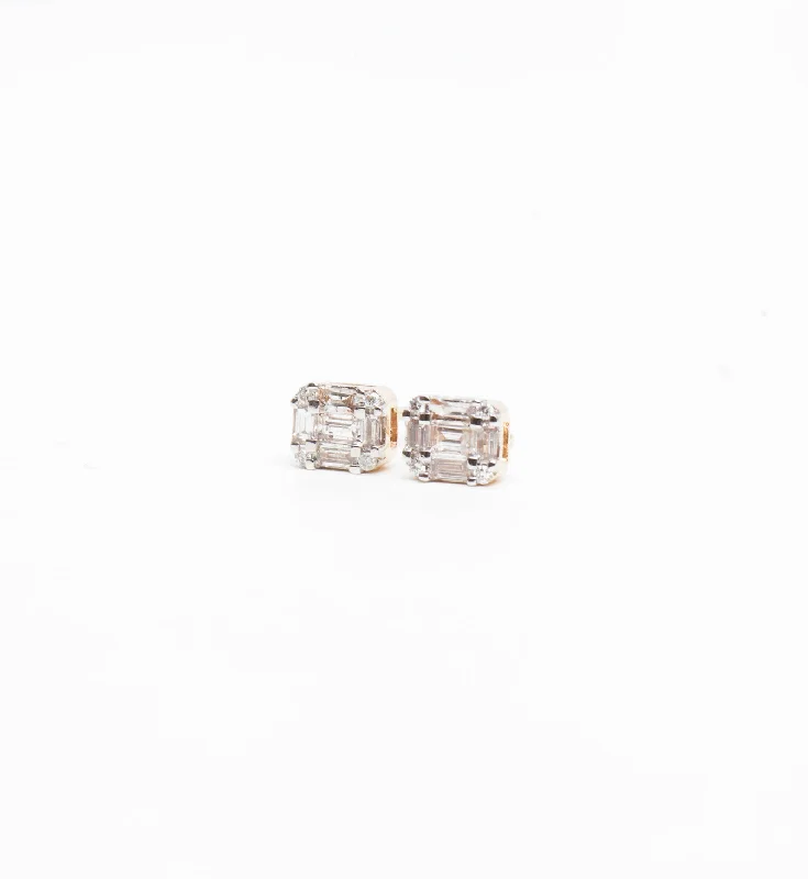 Multi Baguette Studs