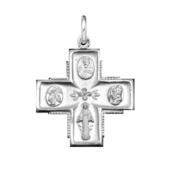 Sterling Silver 20-inch Cross Pendant