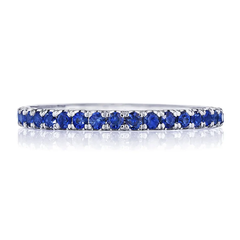 Tacori Sculpted Crescent String of Sapphires Ring