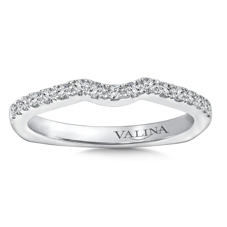 True fit matching diamond wedding band and a beautiful reminder of that special day for years to come.