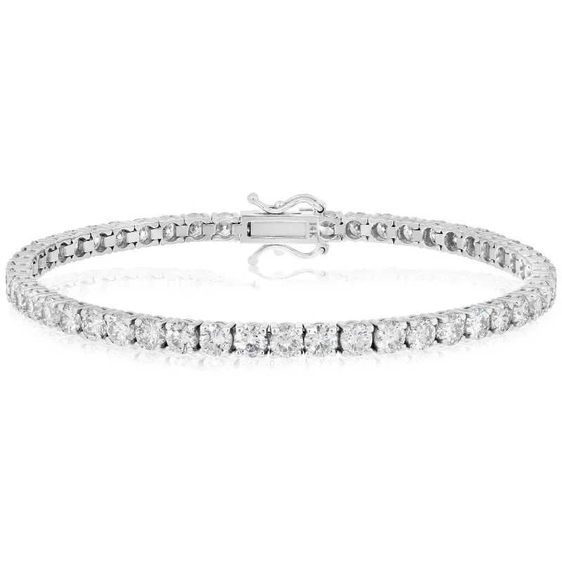 6.93 Carat Diamond Tennis Bracelet