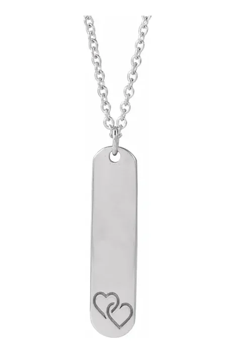 Bremer Jewelry 925 White Sterling Silver Engravable 