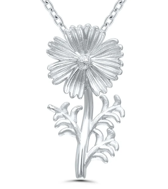 Bremer Jewelry 925 White Sterling Silver October Birth Flower 