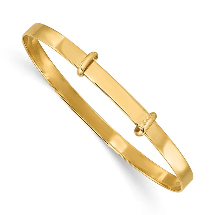 14K Madi K Polished Expandable Baby Bangle