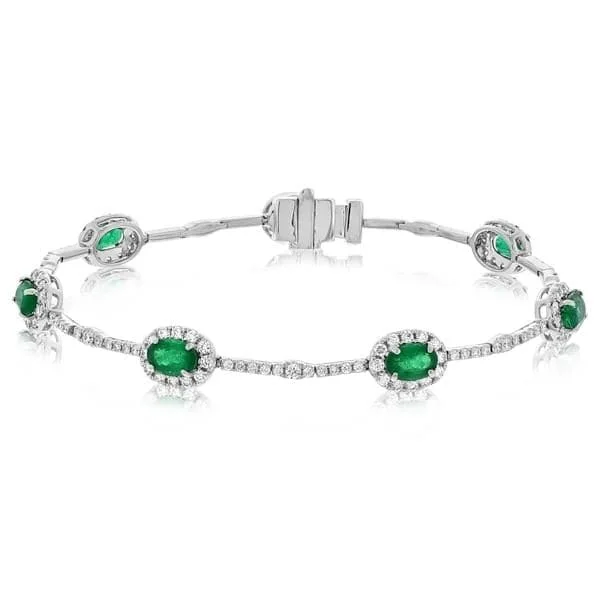 Emerald and Diamond Bracelet