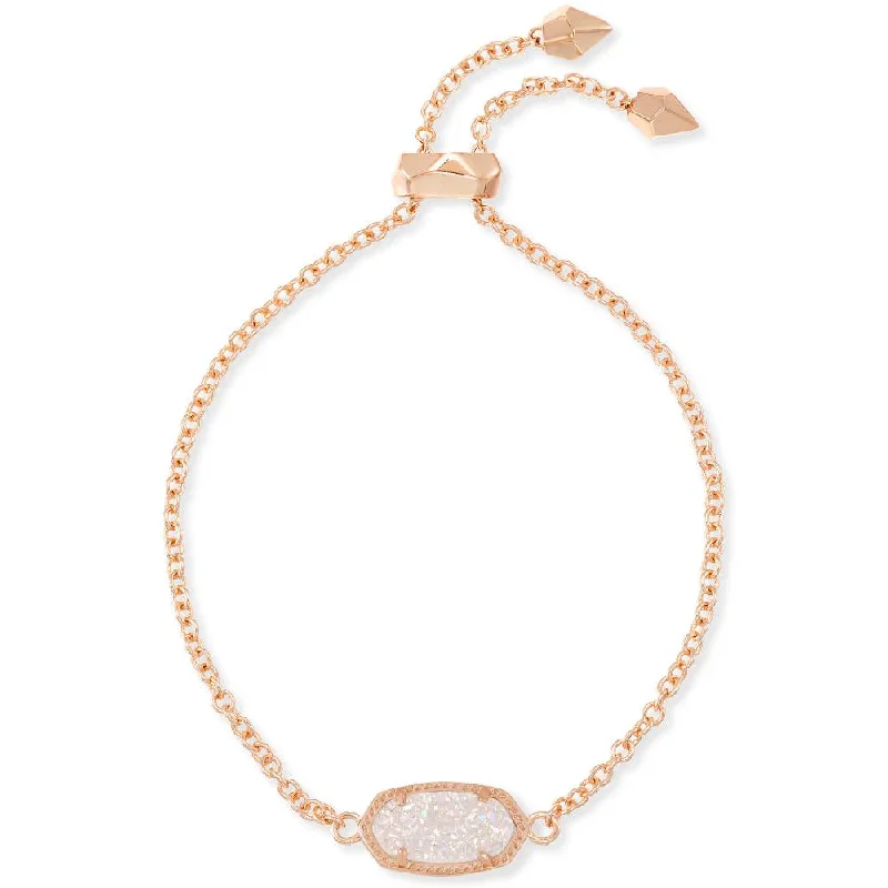 Kendra Scott Elaina Adjustable Chain Bracelet in Iridescent Drusy