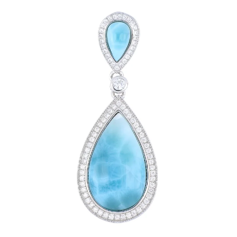 Larimar Pendant (Cubic Zirconia)