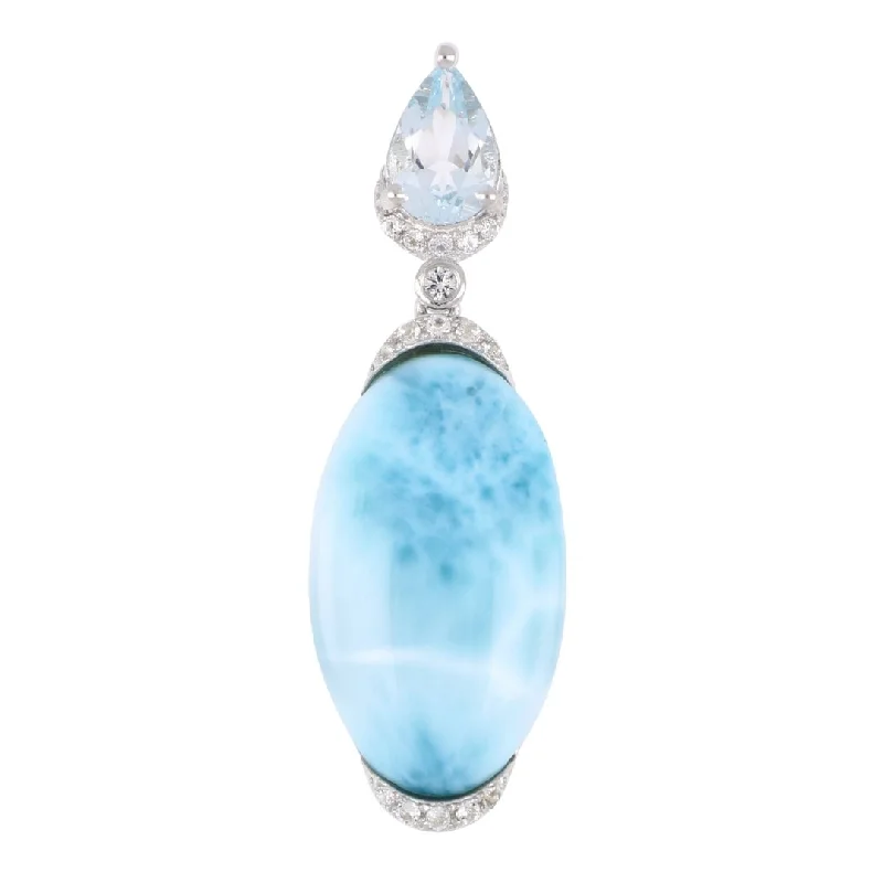 Larimar Pendant (Cubic Zirconia)