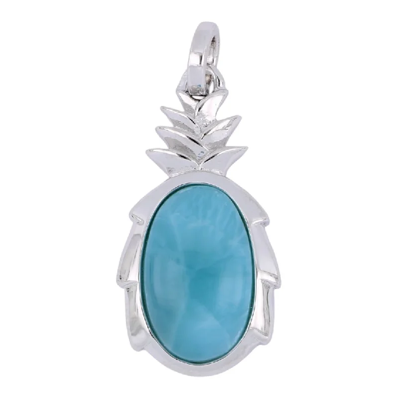 Larimar Pineapple Pendant