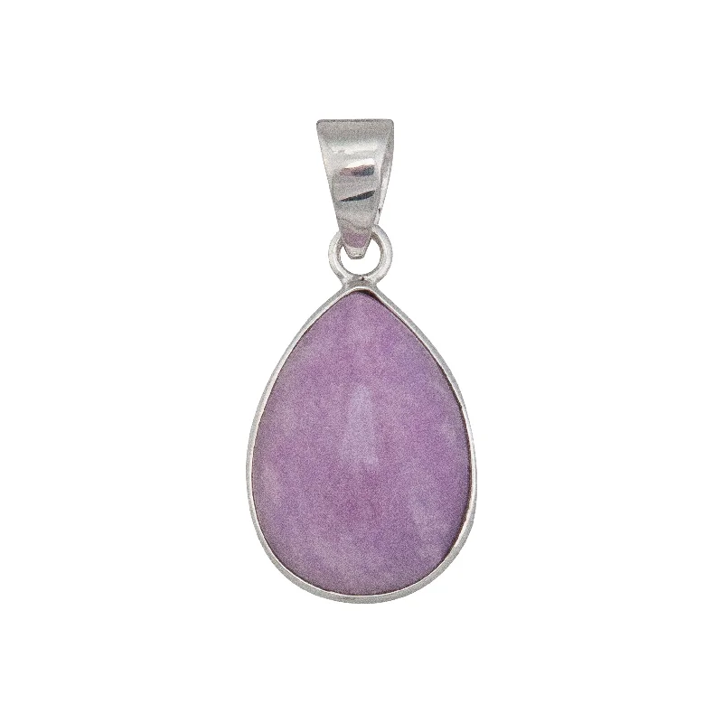 Sterling Silver Phosphosiderite Teardrop Pendant