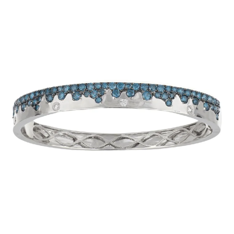 Blue Diamond Bangle (Blue Diamond 2.8 cts. White Diamond 0.21 cts.)