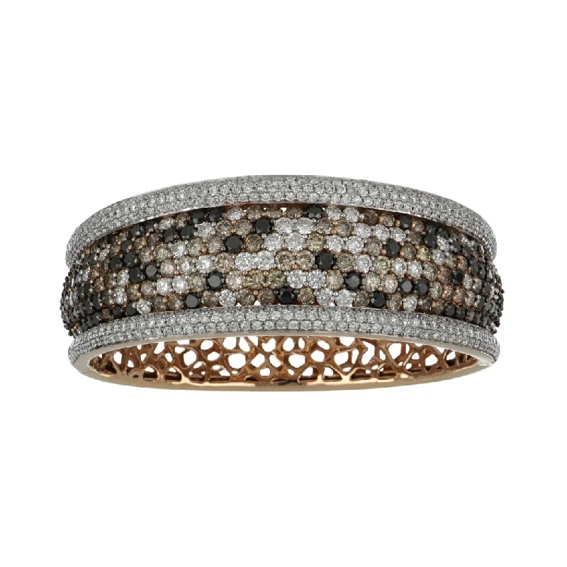 Brown Diamond Bangle (Brown Diamond 5.58 cts. White Diamond 6.78 cts. Black Diamond 5.85 cts.)