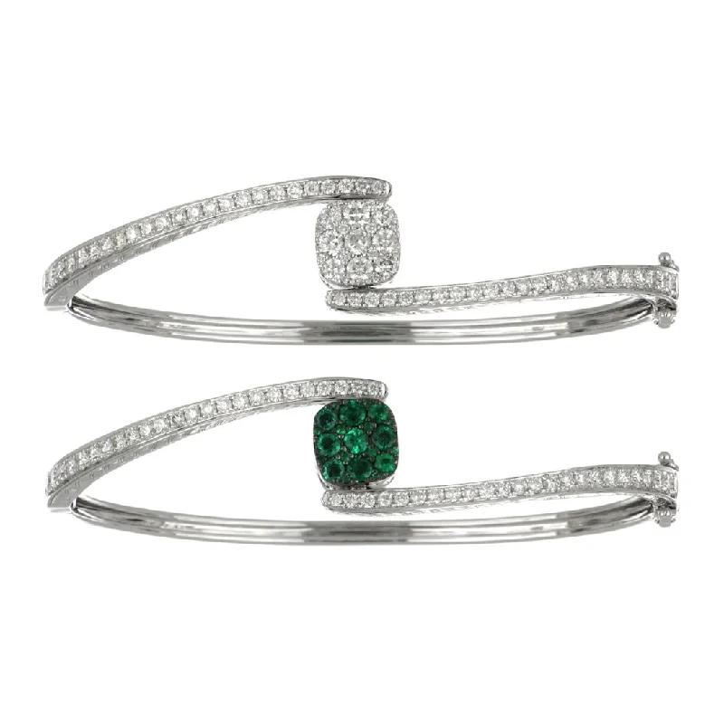 Emerald Bangle (Emerald 0.54 cts. White Diamond 1.71 cts.)