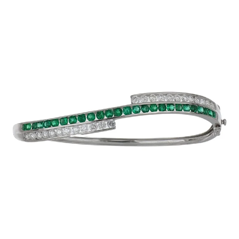 Emerald Bangle (Emerald 1.83 cts. White Diamond 1.61 cts.)