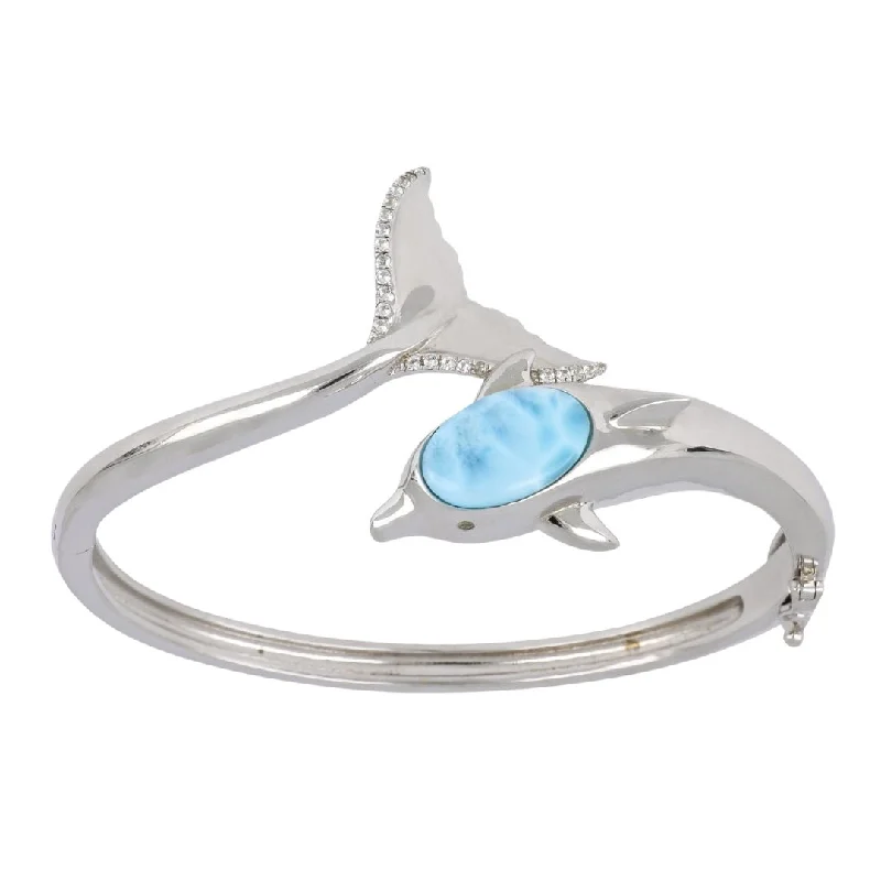 Larimar Bangle (Cubic Zirconia)