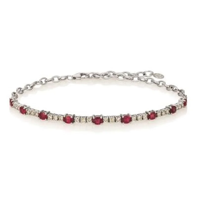 LeVian Diamond & Ruby Bracelet