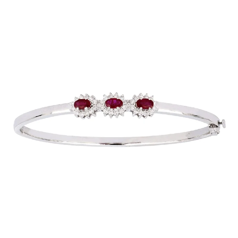 Ruby Bangle (Ruby 0.98 cts. White Diamond 0.48 cts.)