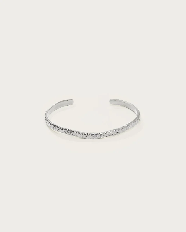 Silver Textured Bangle